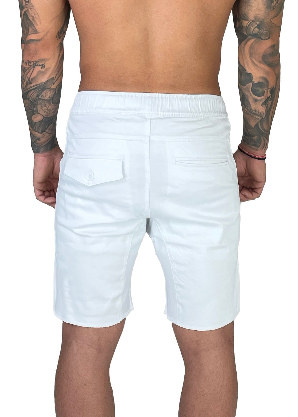 DISTRESSED SHORTS | CRYSTAL WHITE